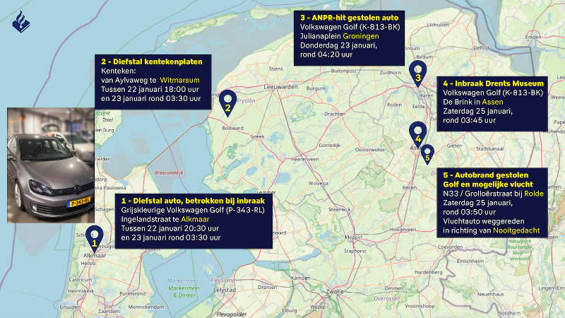 Übersicht gestohlen Auto(s) und Kennzeichen | © Politie